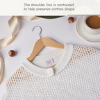 Wooden Hangers 30 Pack,Heavy Duty Solid Wooden Clothes Hangers with Pant Bar,360-Degree Rotatable Hook,Durable & Slim Wood Hangers for Coats,Jackets,Dress,Pants(Natural) - Image 4