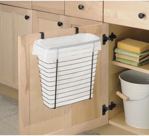iDesign Metal Over-the-Cabinet Basket for Kitchen Storage - Matte Black - Image 3