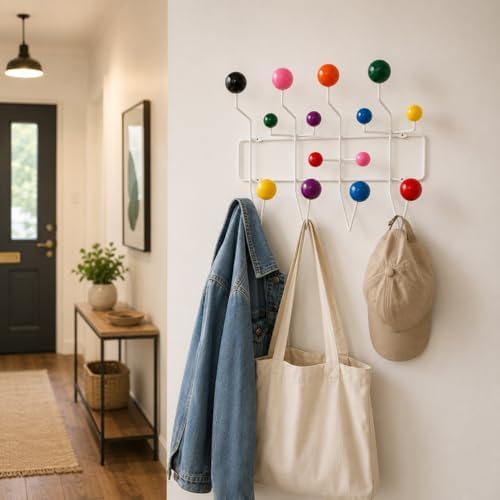 Mod Made Mid Century Modern Bubble Wall Mounted Coat Rack, Multi Color - Image 6