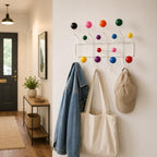 Mod Made Mid Century Modern Bubble Wall Mounted Coat Rack, Multi Color - Image 6