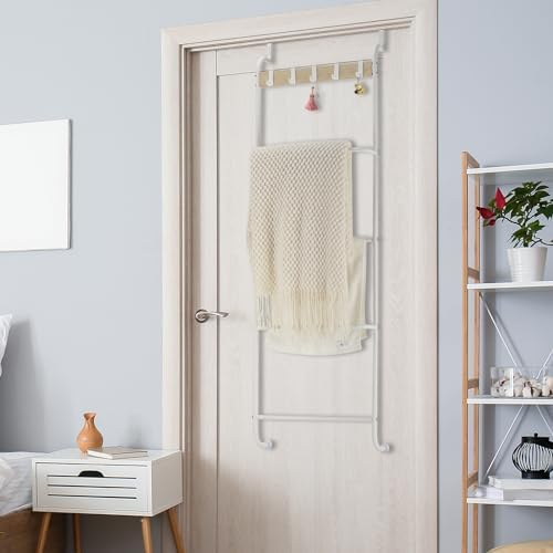 Over the Door Towel Rack for Bathroom 5 Tier Over The Door Towel Bar - Image 5