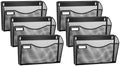 samstar 6 Pack Mesh Wall Mounted File Holder Metal Wall File Pocket Mail Organizer for Office/Home(with Label Panel) by Samstar
