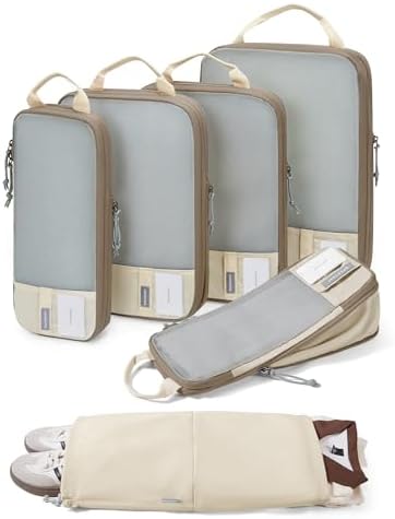BAGSMART Compression Packing Cubes for Travel Essentials by BAGSMART