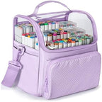 Rexmica Large Marker Organizer Case Storage Bag for 180 Marker Pen, Purple by Rexmica