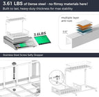Saydear 2-Pack L-Shaped Under Sink Organizer, 2-Tier Pull-out Cabinet Rack - Image 4
