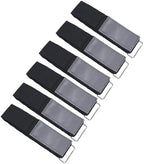 Ladder Straps,Ladder Rack Tie Down Straps,Strong Hook and Loop Securing Straps,Multipurpose Storage Straps (33'' x 2'') (Black 6 Pack) by SKIPWALL