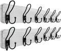 SKOLOO Coat Rack Wall Mount, Solid Wood Wall Mounted Coat Rack with Hooks, 24 Inch Wooden Coat Hooks for Wall, Rustic Entryway Hallway Organizer, Pre-Assembled, Weathered White, Pack of 2 by SKOLOO