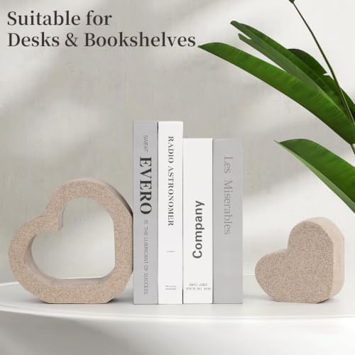 Book Ends for Shelves, Resin Decorative Bookends for Heavy Books - Image 6
