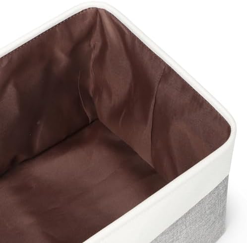 Fabric Storage Bins for Shelves, Rectangle Storage Basket, 3 Pack - Image 4
