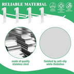 40Pcs 6" Gridwall Display Hooks Assortment Set, White Metal Grid Wall Panel Hanging Display Hook for Garage Shop Retail Storage, Wire Diameter 5mm/ 0.2” - Image 3