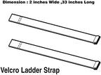 Ladder Straps,Ladder Rack Tie Down Straps,Strong Hook and Loop Securing Straps,Multipurpose Storage Straps (33'' x 2'') (Black 8 Pack) - Image 3