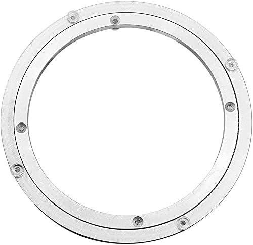 Aluminium Alloy Turntable Bearing, Heavy Duty Swivel Turntable Lazy Susan Rotating Bearing Turntable Round Dining Table Smooth Swivel Plate Hardware, 20" by Besimple