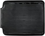 Better Houseware Drain Boards for Kitchen Counter 19.6 x 15.6 x 1.5 Black Dish Drainer Mat Shields Countertops from Water Damage - Image 2