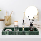 Marble Bathroom Vanity Tray, Blackish Green, 12"x 5" x1.2" - Image 5