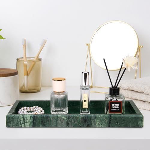 Marble Bathroom Vanity Tray, Blackish Green, 12"x 5" x1.2" - Image 5