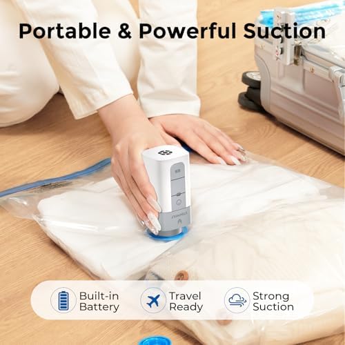 ETENWOLF 24 Combo Vacuum Storage Bags for Travel with Wireless Pump - Image 5
