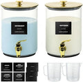 Glass Laundry Detergent Dispenser for Laundry Room Organization(2, Gold) by Unknown