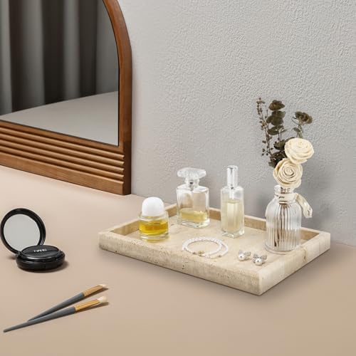 Real Natural Travertine Tray for Bathroom, Vanity, Kitchen Counter - Image 5