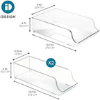 iDesign Water Bottle Organizer and Soda Can Dispenser for Refrigerator or Pantry - Set of 3 - Clear - Image 4