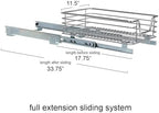 Household Essentials Chrome-Plated Steel Under-Cabinet Pull-Out Organizer - Image 5