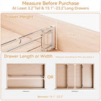 Yieach 12Pack 3.2 Inch Shallow Acrylic Drawer Dividers for Clothes -Expandable from 15-21''- Adjustable Drawer Dividers for Baby Clothing,Sock,Underwear,Clear in Drawer Separators for Dresser,Kitchen - Image 5