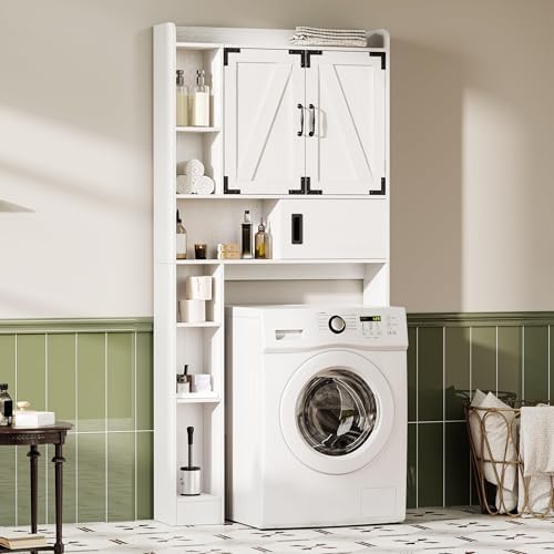 ChooChoo Over The Toilet Storage Cabinet with Sliding Door - Image 5