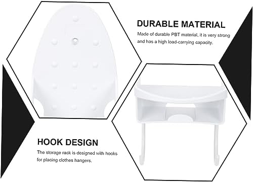 Ironing Board Wall Mount Iron Holder, White Pbt Rack for Office - Image 3