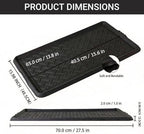 Rubber Shoe Mat Heavy Duty Foldable Boot Mat Tray with Lip Waterproof Non Slip Boot Trays for Entryway Indoor Outdoor 27.5x15.9 inch - Image 2