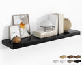 RICHFOCUS Long Floating Shelves for Wall 1Pack, Black, 48" Lx8 D by RICHFOCUS