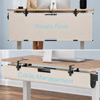 No Drill Under Desk Cable Management Tray, 30" Felt Cord Organizer - Image 3