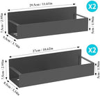 HuggieGems Metal Magnetic Spice Rack for Refrigerator Dark Gray, 4 Pack - Image 7