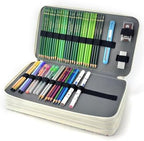 YOUNGCOL 300-Capacity Colored Pencil Case Pen Organizer (White Floral) - Image 6
