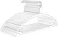 MIZGI Clear Hangers 50 Pack, Patented Rounded Shoulder Acrylic Hangers by MIZGI