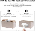 MiniArk Large Storage Baskets for Organizing, 17 x 13 x 7.5” Closet Shelf Baskets for Clothes Blanket Towels, Baby Nursery, Toy Bins Box, Woven Rope Baskets, 4 Packs Mixed Brown - Image 7