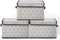 Fabric Storage Bins with Lids,Under Bed Storage Containers 3Pack by BestSellers