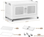 BROVIEW 150 Qt Extra Large Stackable Storage Bin with Lids, 1 Pack White - Image 2