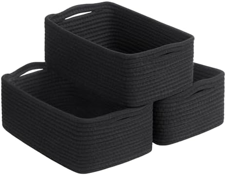 Goodpick 3-Pack Boo Storage Baskets for Closet Organizing, 11 x 7 x 4.5 in by Goodpick