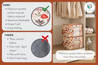 Chaos Cleared Canvas Storage Bags Designer Organizer 2 Pack – Seasonal Storage for Sweaters, Blankets, Linens & Garments – Foldable Design with Zip & Window (Autumn Print) - Image 4
