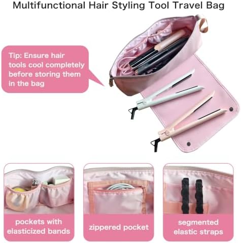 ANGENIL Hot Hair Tools Travel Bag with Large Heat Resistant Mat - Image 5