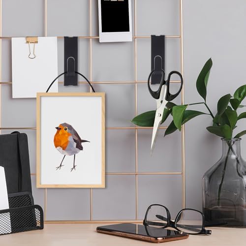 50 Pcs Gridwall Utility Notch Hook Gridwall Picture Hanger Commercial Black Grid Wall Panel Pegs for Panel Pegboard Grid Shelf Hanging Display - Image 5