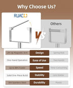 RUACQ Toilet Paper Holder Stand with Weighted Base, Chrome 1 Pack - Image 4