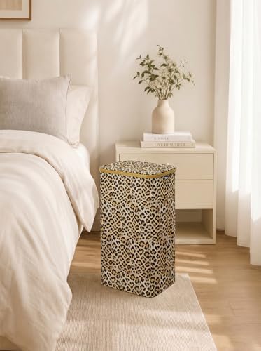 IEGrow Laundry Hamper with Lid,110L Laundry Basket with Bag,Leopard Print - Image 7
