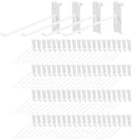 Polmart Heavy Duty 10" Gridwall/Grid Panel Hooks, White (84-Pack, 10-inch) by Polmart