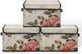 Stackable Storage Bins with Lids,Closet Organizers Fabric Box for Home and Office,Blanket Clothes Organizers,Under Bed Storage Containers 3 Pack by BestSellers