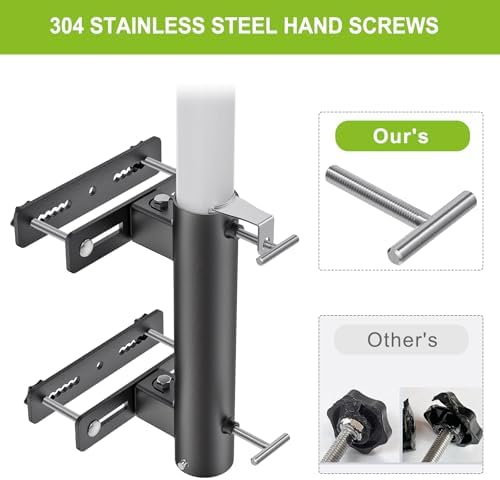 Deck Railing Umbrella Holder for 1-2" Patio Umbrella Poles - Image 6
