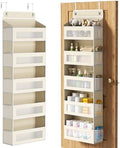 AQOOA 5-Tier Over The Door Organizer 44 lbs Capacity fit Standard Doors by Aqooa