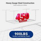 FLEXIMOUNTS 3x6 Overhead Garage Storage Adjustable Ceiling Rack, White - Image 3