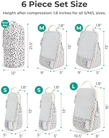 BAGSMART Compression Packing Cubes for Travel Essentials - Image 4