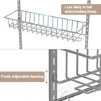 ElegantArray 10-Tier Pantry Door Organizer, Light Gray - Image 3