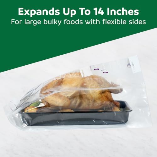 FoodSaver Heavy Duty Vacuum Sealer Rolls, 2 Pack XL 11" x 16' Rolls (32 Total Feet), Expands to 14", BPA-Free Bags for Storage, Sous Vide, Meal Prep - Image 2